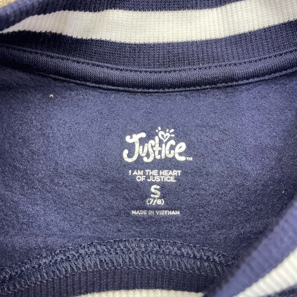 🆕 Justice Fleece Sweatshirt Dress, Size Small (7/8) - Picture 6 of 7